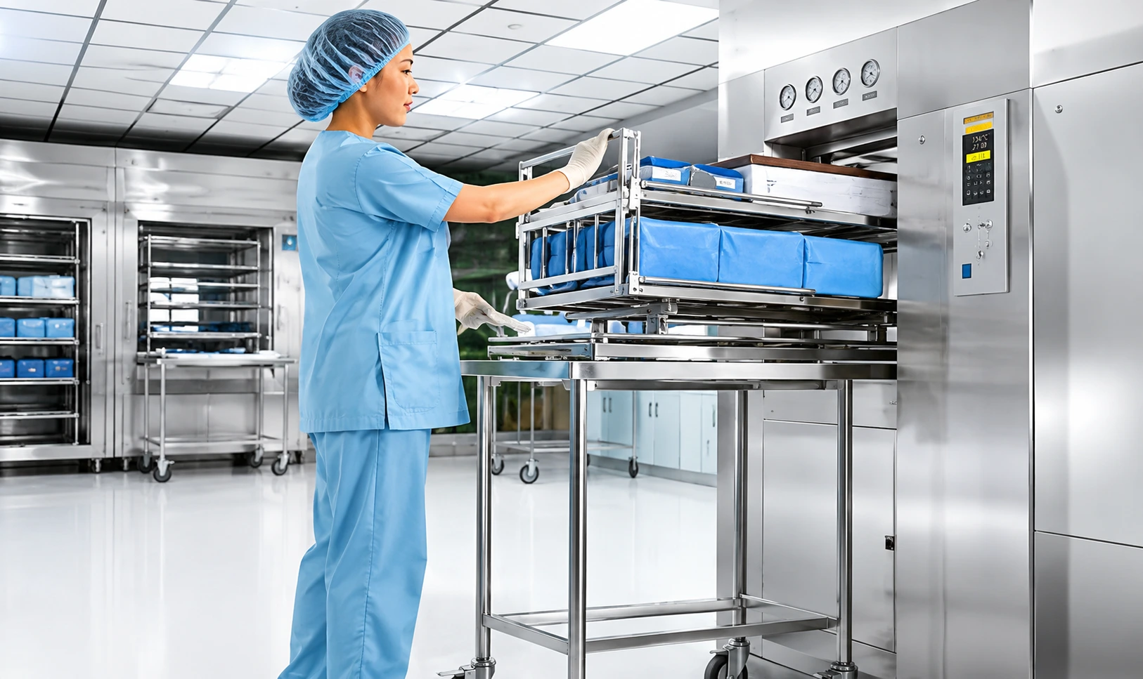 Thiết bị kiểm soát nhiễm khuẩn trong khu vô trùng trung tâm
